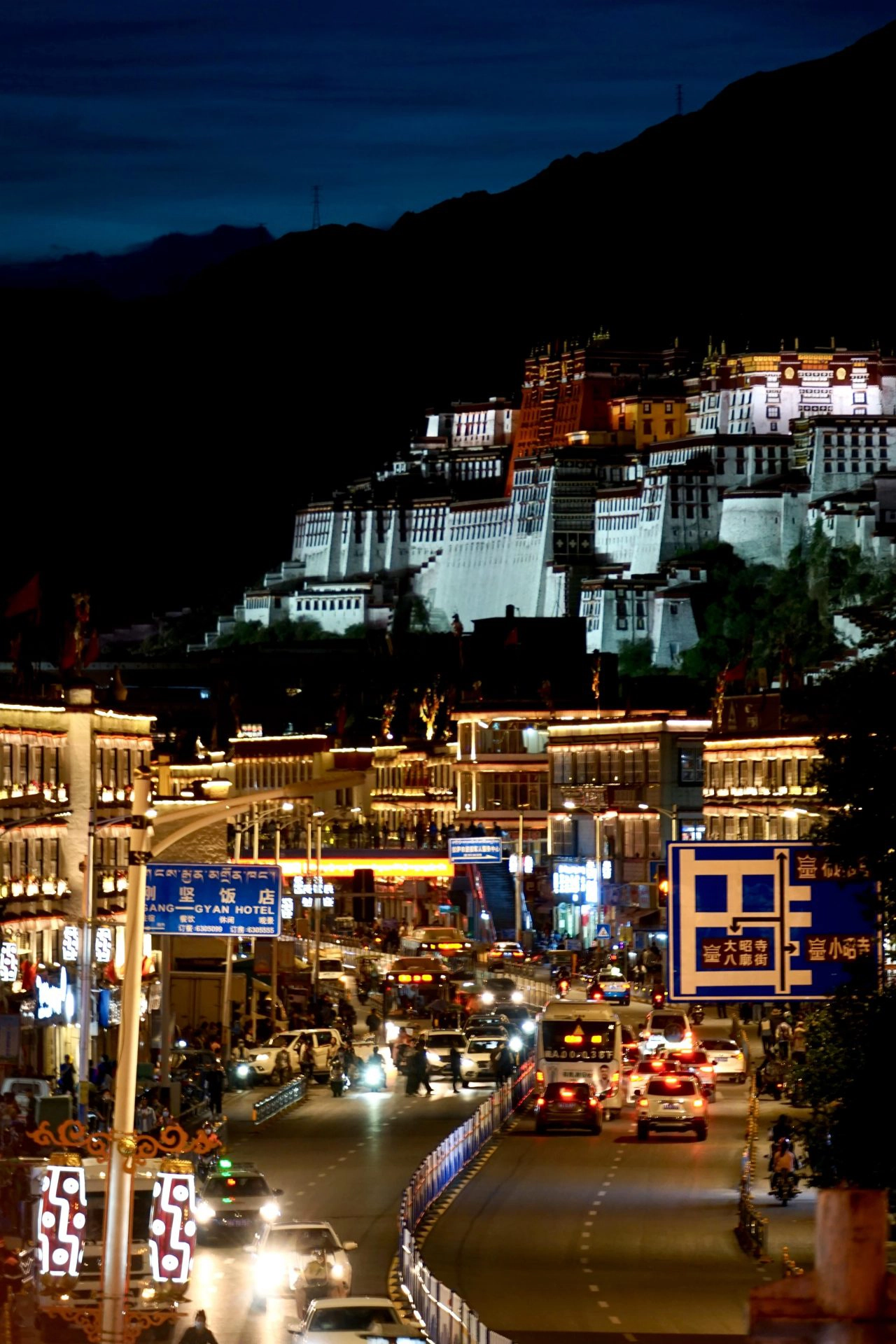 Potala Palace at night