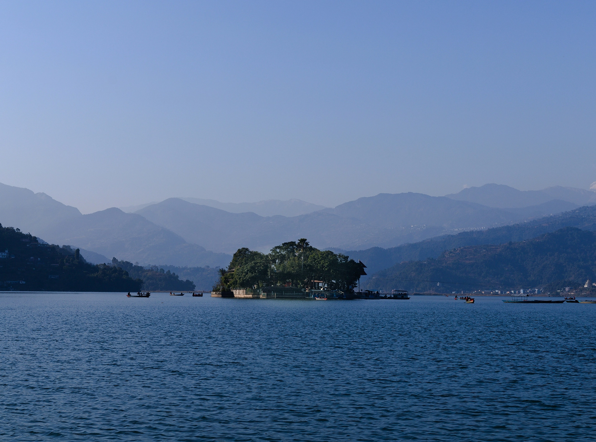 Pokhara Fewa Lake stunning view