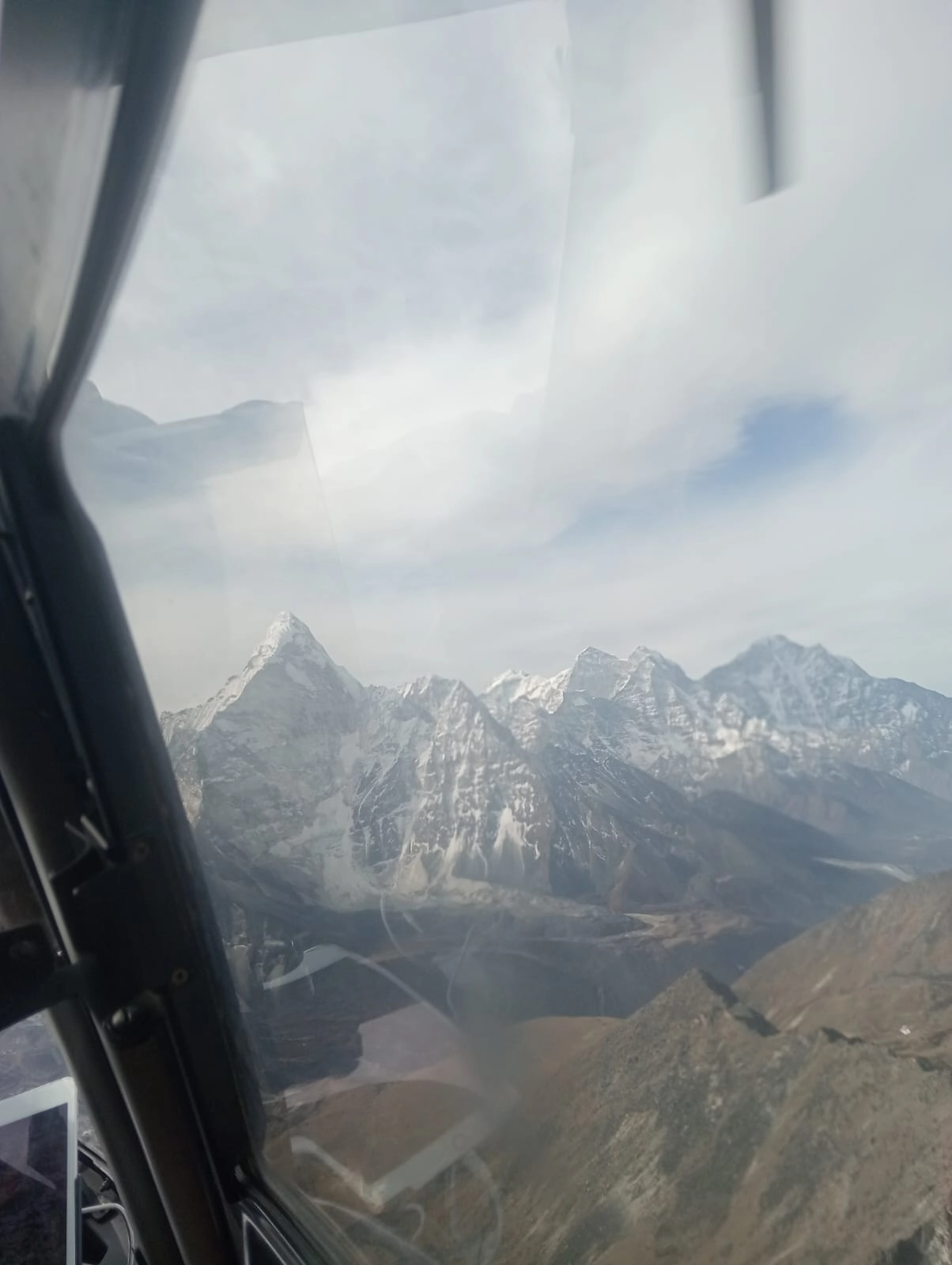 Scenic helicopter flight over the Himalayas on the Adventure Tour with Everest Helicopter