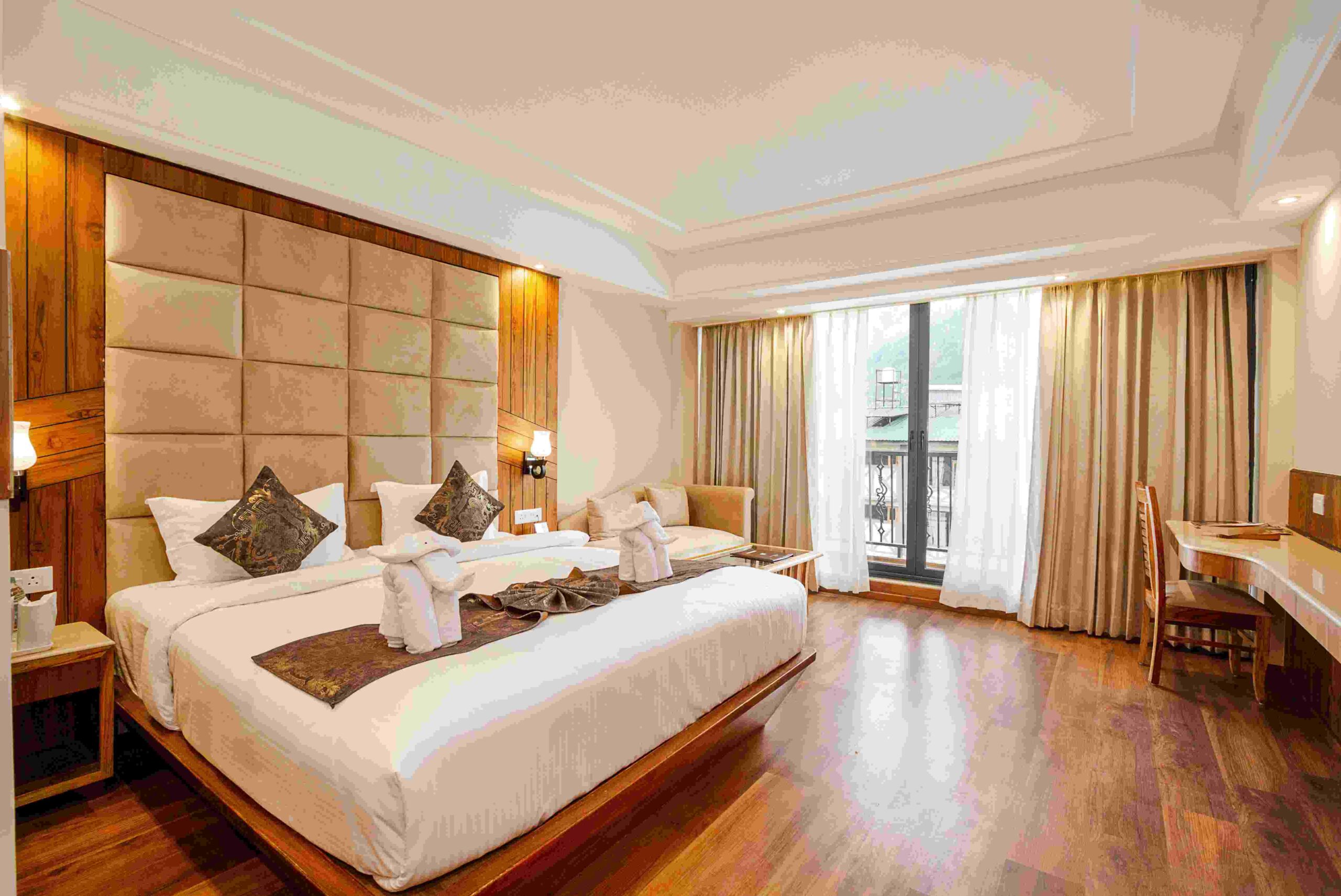 Luxury hotel room on the Adventure Tour with Everest Helicopter in Nepal