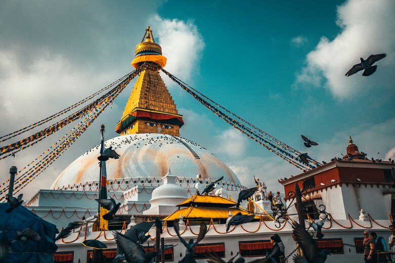 Boudhanath Stupa during the Buddhist Pilgrimage Tour