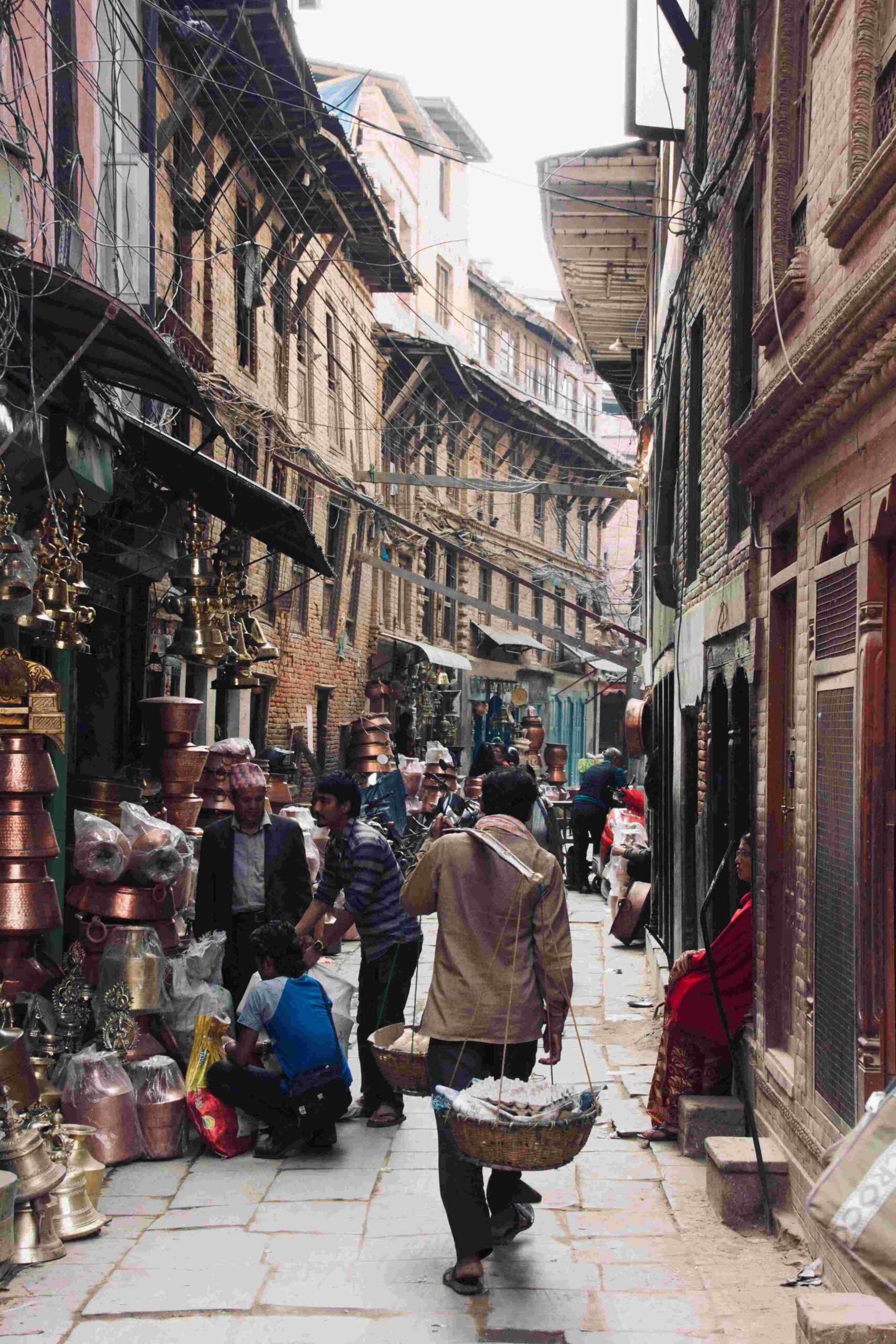 Asan and Indra Chowk food market Kathmandu