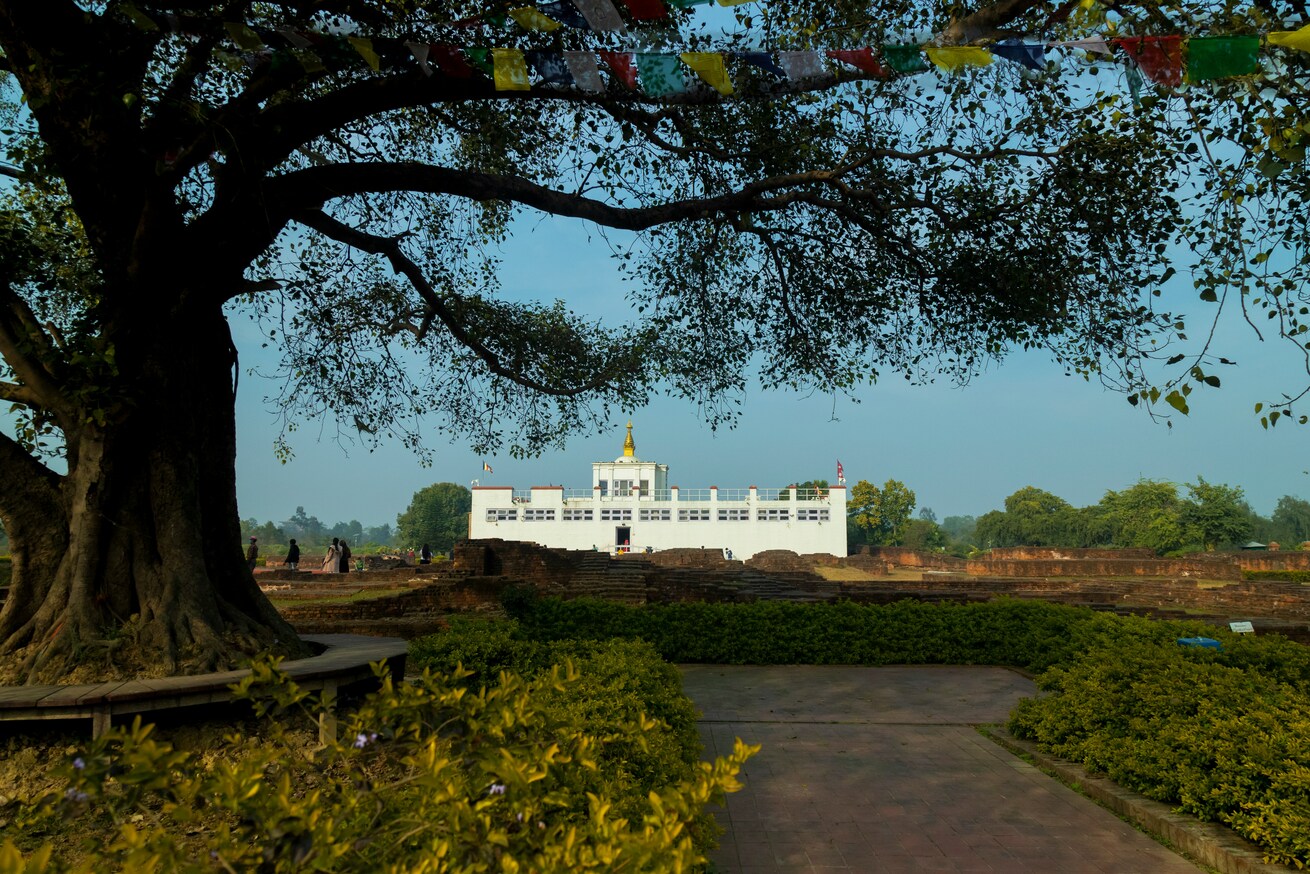 Lumbini Sacred Garden during the Buddhist Pilgrimage Tour
